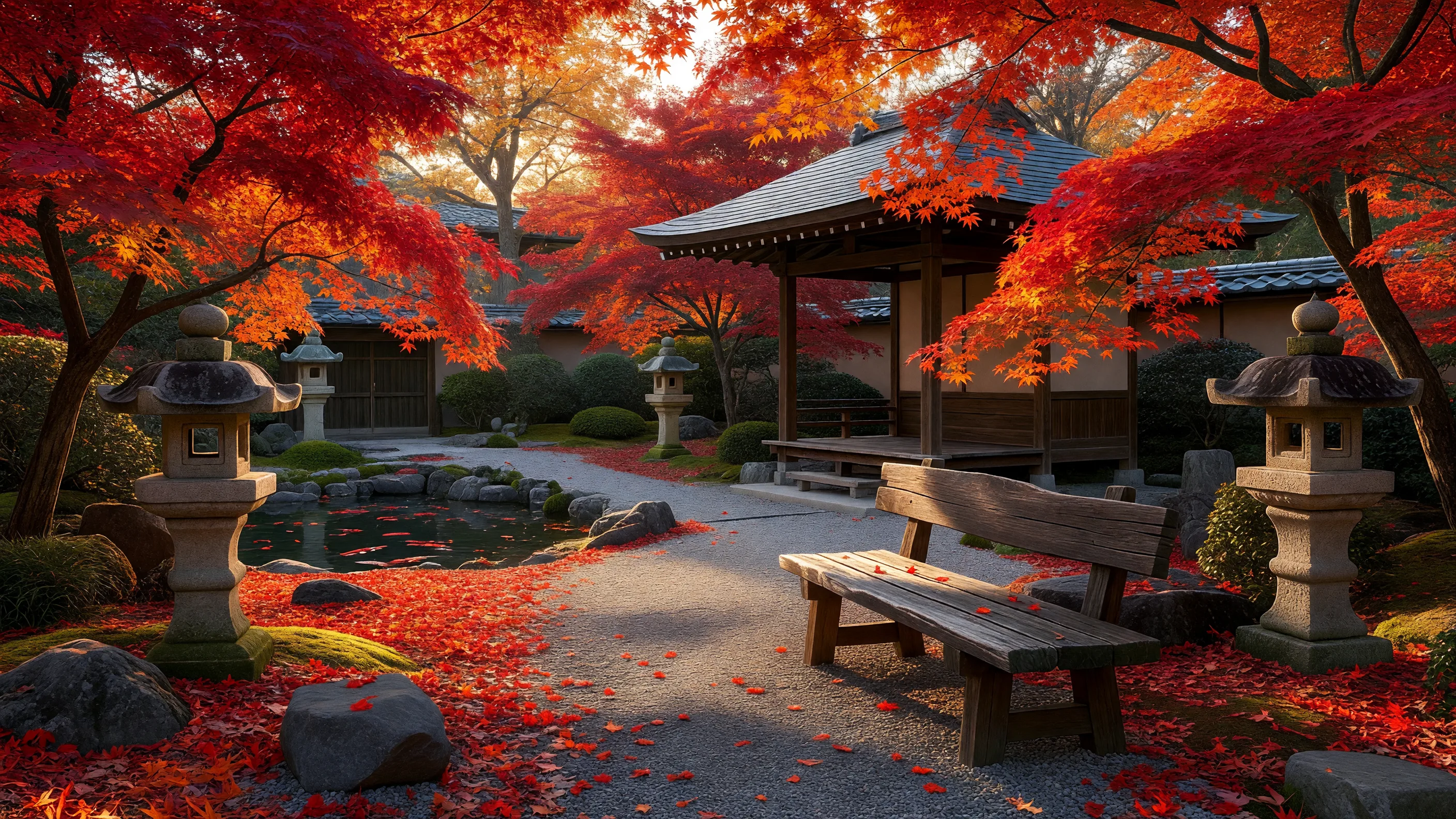 紅葉の庭