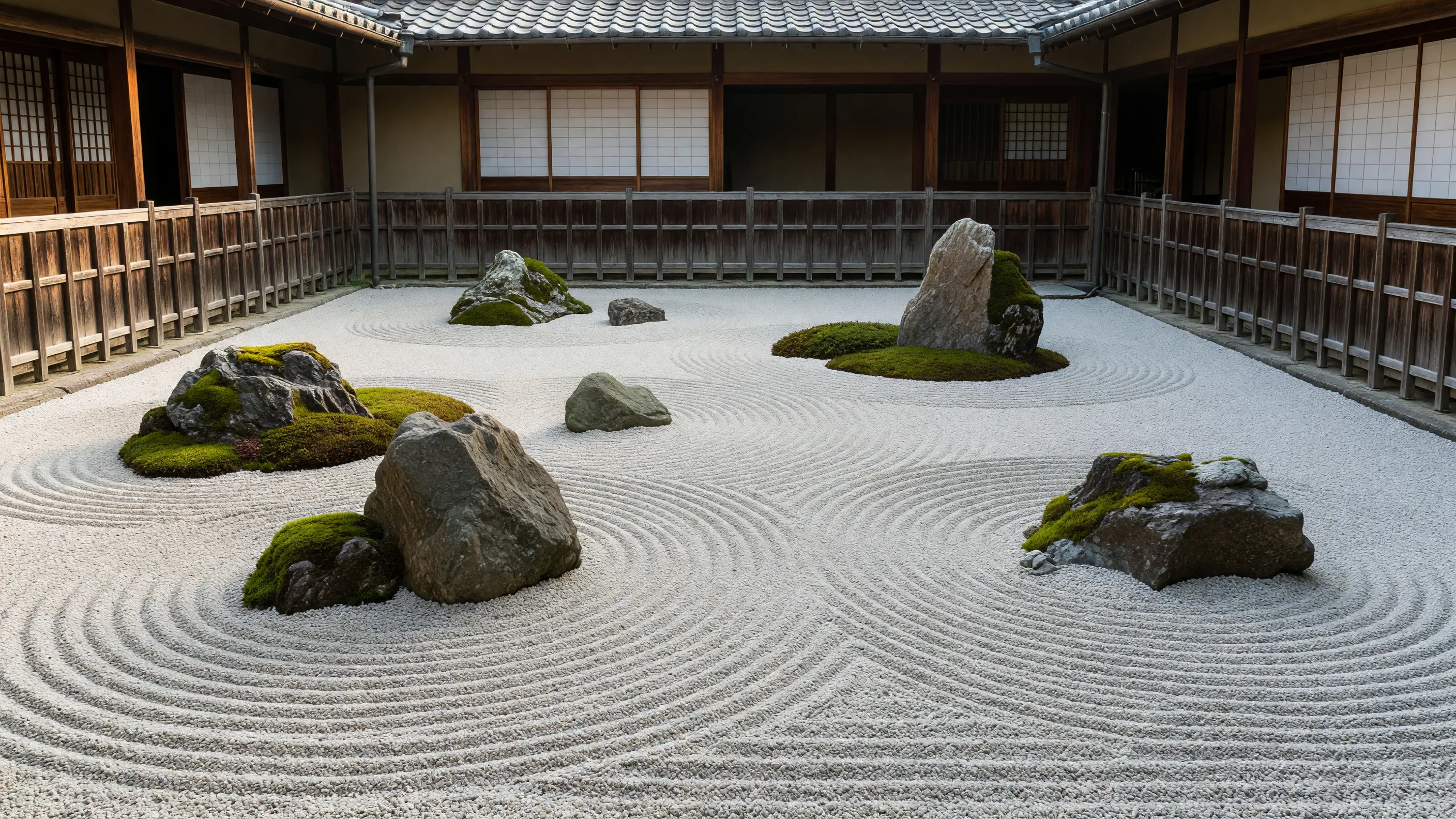 枯山水の住宅庭園